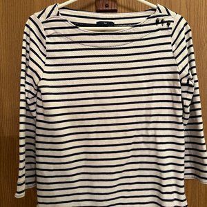 GAP boatneck striped shirt.